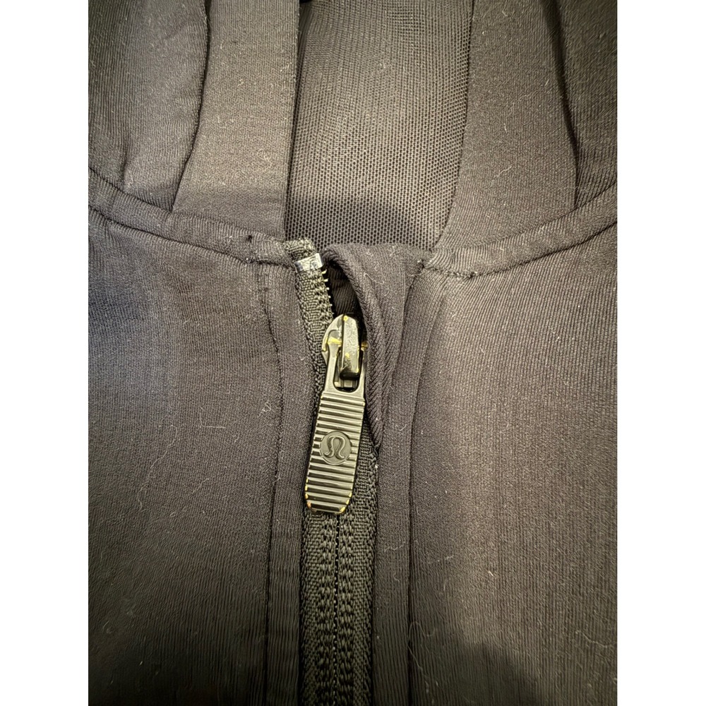 Lululemon‎ Jacket Hoodie Womens 6 Black Excellent Lace Up Back Athleisure - Picture 7 of 7